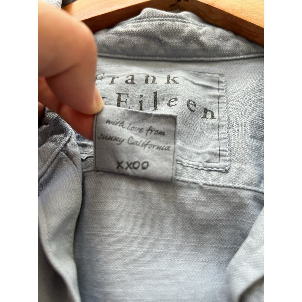 Frank & Eileen The Eileen Light Denim Blue Cotton Relaxed Button Down Shirt XL - Picture 5 of 9